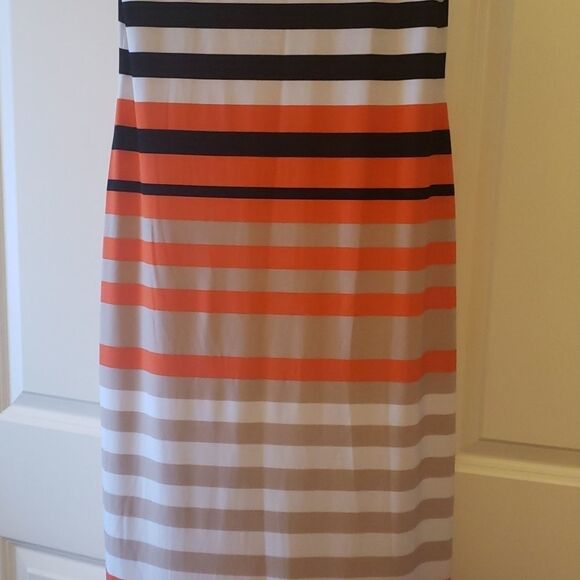 Jessica Howard Womens Striped Maxi Dress‎ Sz M - Picture 7 of 8